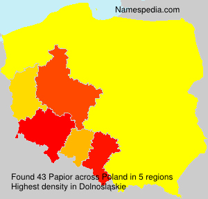 Surname Papior in Poland Surname Papior in Poland
