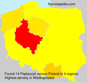 Surname Paplaczyk in Poland Surname Paplaczyk in Poland