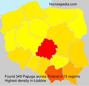 Surname Papuga in Poland Surname Papuga in Poland
