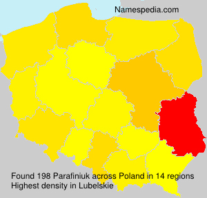 Surname Parafiniuk in Poland Surname Parafiniuk in Poland