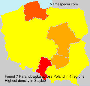 Surname Parandowska in Poland Surname Parandowska in Poland