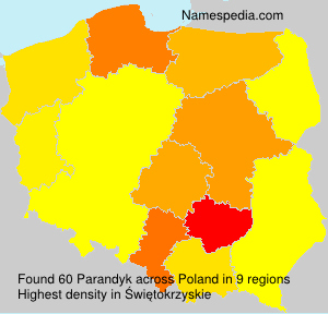 Surname Parandyk in Poland Surname Parandyk in Poland