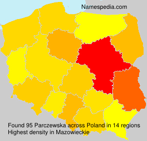 Surname Parczewska in Poland Surname Parczewska in Poland