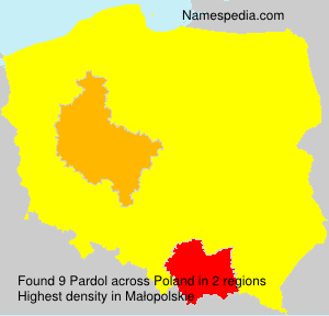 Surname Pardol in Poland Surname Pardol in Poland