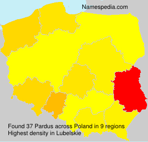 Surname Pardus in Poland Surname Pardus in Poland