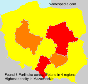 Surname Parlinska in Poland Surname Parlinska in Poland