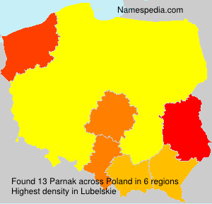 Surname Parnak in Poland Surname Parnak in Poland
