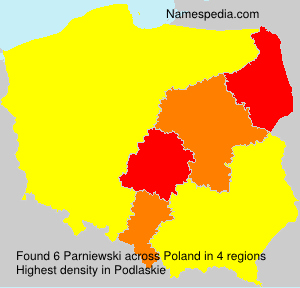 Surname Parniewski in Poland Surname Parniewski in Poland
