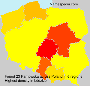 Surname Parnowska in Poland Surname Parnowska in Poland