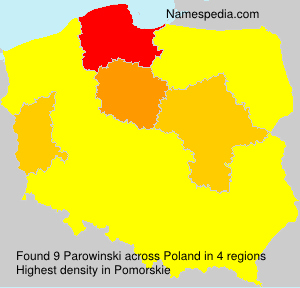 Surname Parowinski in Poland Surname Parowinski in Poland