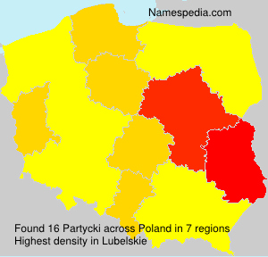 Surname Partycki in Poland Surname Partycki in Poland