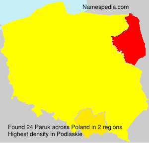 Surname Paruk in Poland Surname Paruk in Poland