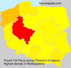 Surname Parus in Poland Surname Parus in Poland