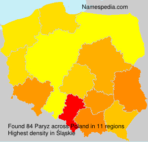 Surname Paryz in Poland