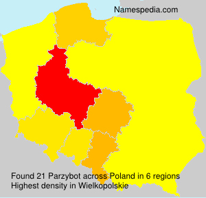 Surname Parzybot in Poland Surname Parzybot in Poland