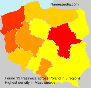 Surname Pasewicz in Poland Surname Pasewicz in Poland