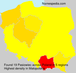 Surname Pasiowiec in Poland Surname Pasiowiec in Poland