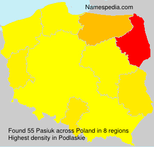 Surname Pasiuk in Poland Surname Pasiuk in Poland