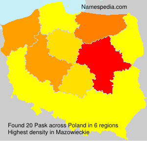 Surname Pask in Poland Surname Pask in Poland