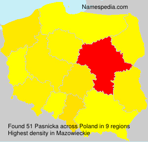 Surname Pasnicka in Poland Surname Pasnicka in Poland