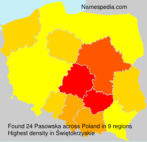 Surname Pasowska in Poland Surname Pasowska in Poland
