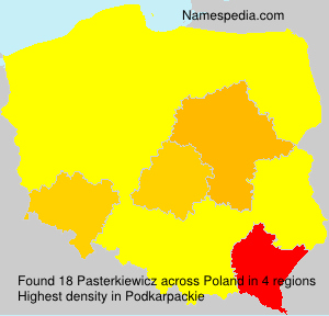 Surname Pasterkiewicz in Poland Surname Pasterkiewicz in Poland