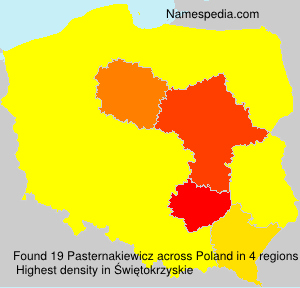 Surname Pasternakiewicz in Poland Surname Pasternakiewicz in Poland