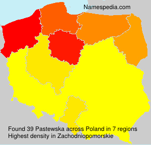 Surname Pastewska in Poland