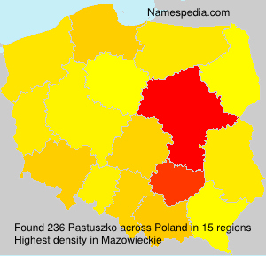 Surname Pastuszko in Poland Surname Pastuszko in Poland