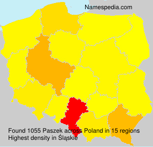 Surname Paszek in Poland Surname Paszek in Poland