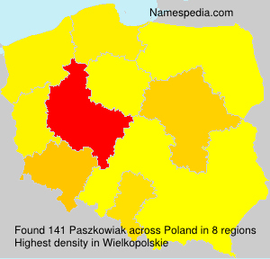Surname Paszkowiak in Poland Surname Paszkowiak in Poland