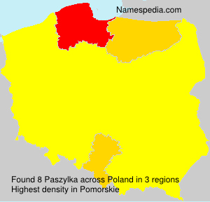 Surname Paszylka in Poland Surname Paszylka in Poland
