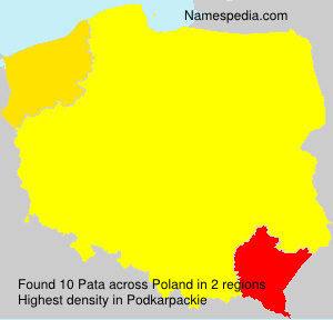 Surname Pata in Poland Surname Pata in Poland