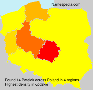 Surname Patelak in Poland Surname Patelak in Poland