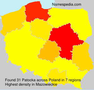 Surname Patocka in Poland Surname Patocka in Poland
