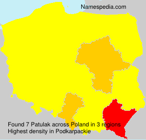 Surname Patulak in Poland Surname Patulak in Poland