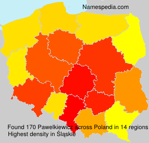 Surname Pawelkiewicz in Poland Surname Pawelkiewicz in Poland