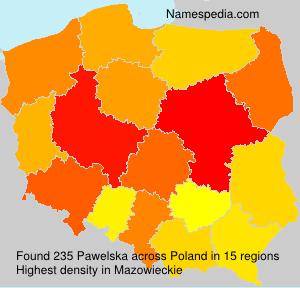 Surname Pawelska in Poland Surname Pawelska in Poland