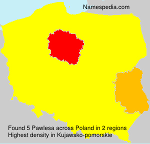 Surname Pawlesa in Poland Surname Pawlesa in Poland