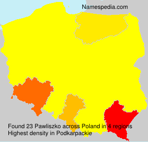 Surname Pawliszko in Poland Surname Pawliszko in Poland