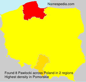 Surname Pawlocki in Poland Surname Pawlocki in Poland