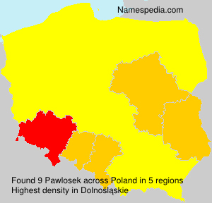 Surname Pawlosek in Poland Surname Pawlosek in Poland