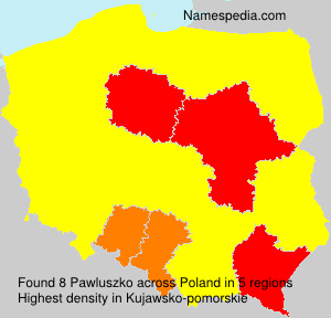 Surname Pawluszko in Poland Surname Pawluszko in Poland