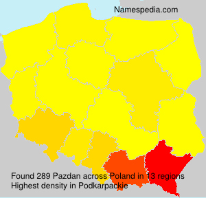 Surname Pazdan in Poland Surname Pazdan in Poland