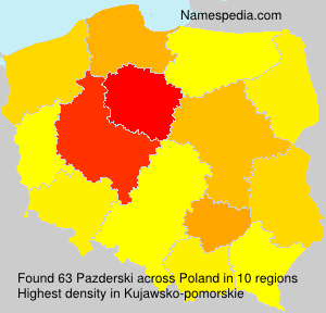 Surname Pazderski in Poland Surname Pazderski in Poland