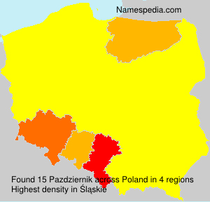 Surname Pazdziernik in Poland Surname Pazdziernik in Poland