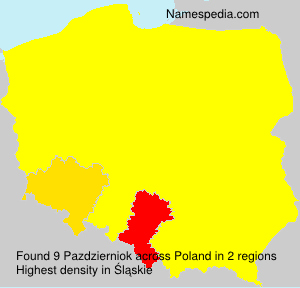 Surname Pazdzierniok in Poland Surname Pazdzierniok in Poland