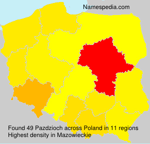 Surname Pazdzioch in Poland Surname Pazdzioch in Poland