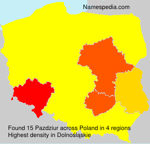 Surname Pazdziur in Poland Surname Pazdziur in Poland