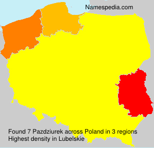 Surname Pazdziurek in Poland Surname Pazdziurek in Poland